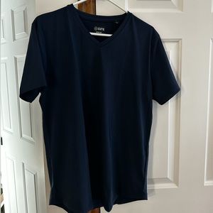 Cuts Navy V-Neck